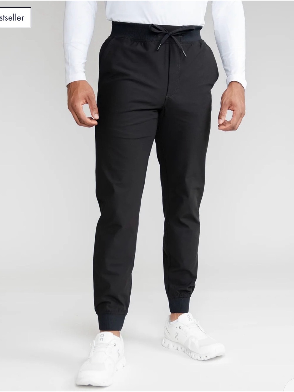 Rhoback Delta Performance Men's Black Jogger Sweatpants